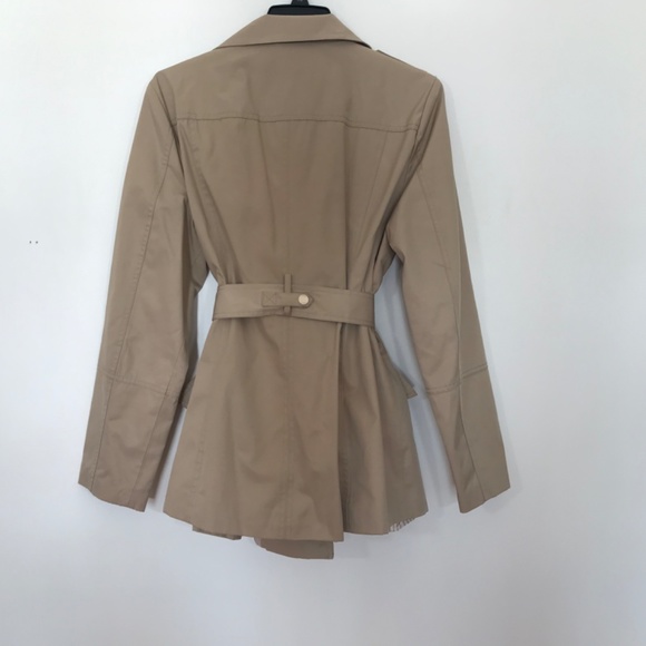 NWOT Guess Women’s Beige Contemporary Trench 3/4 Trench Jacket With Silky Lining - Picture 7 of 16